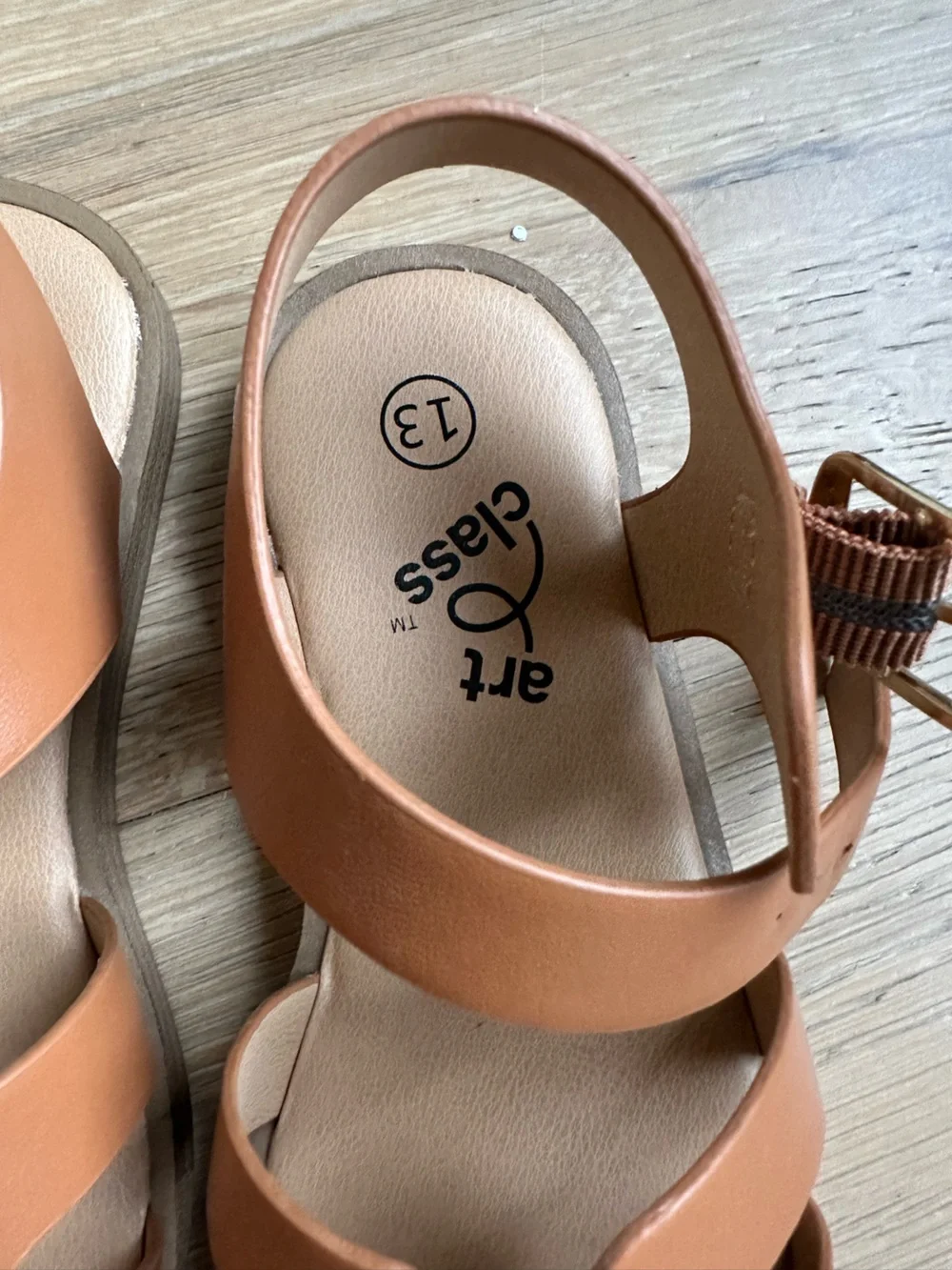 art class Double-Strap Casual Sandals Cognac Brown 13